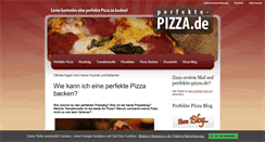 Desktop Screenshot of perfekte-pizza.de
