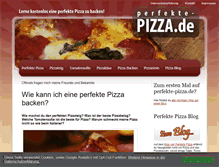 Tablet Screenshot of perfekte-pizza.de